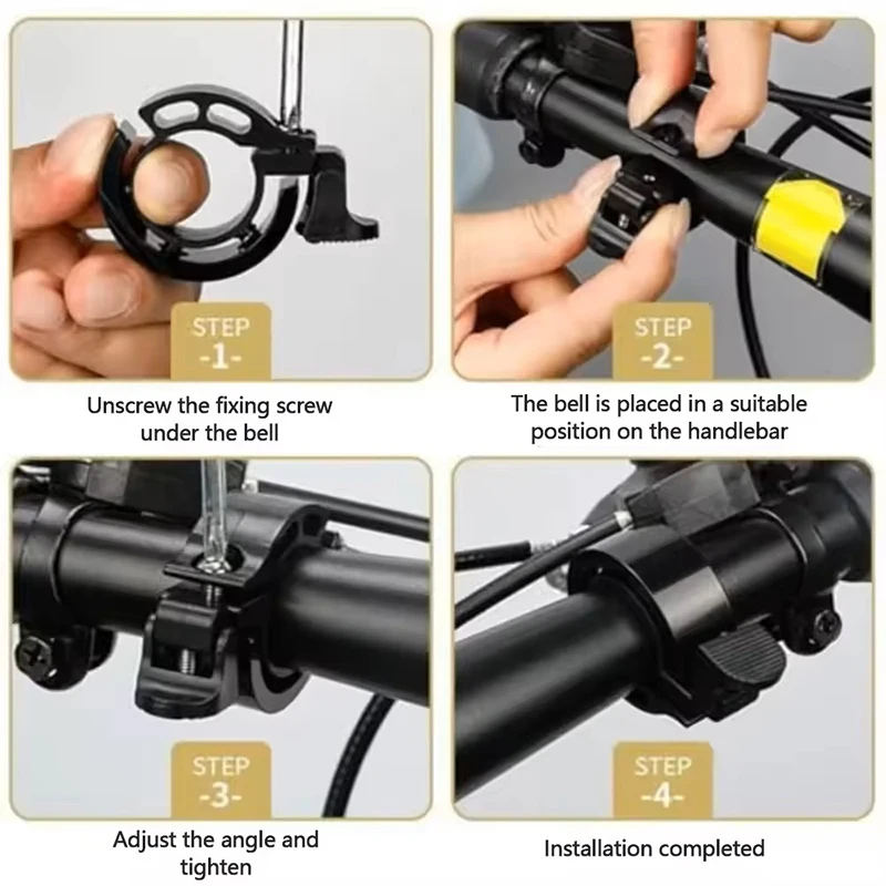 Universal Bicycle Bell Handlebar Horn Bell Invisible Small MTB Bicycle Clear Crisp and Loud Sound Beep Alarm Bicycle Accessories - view 6