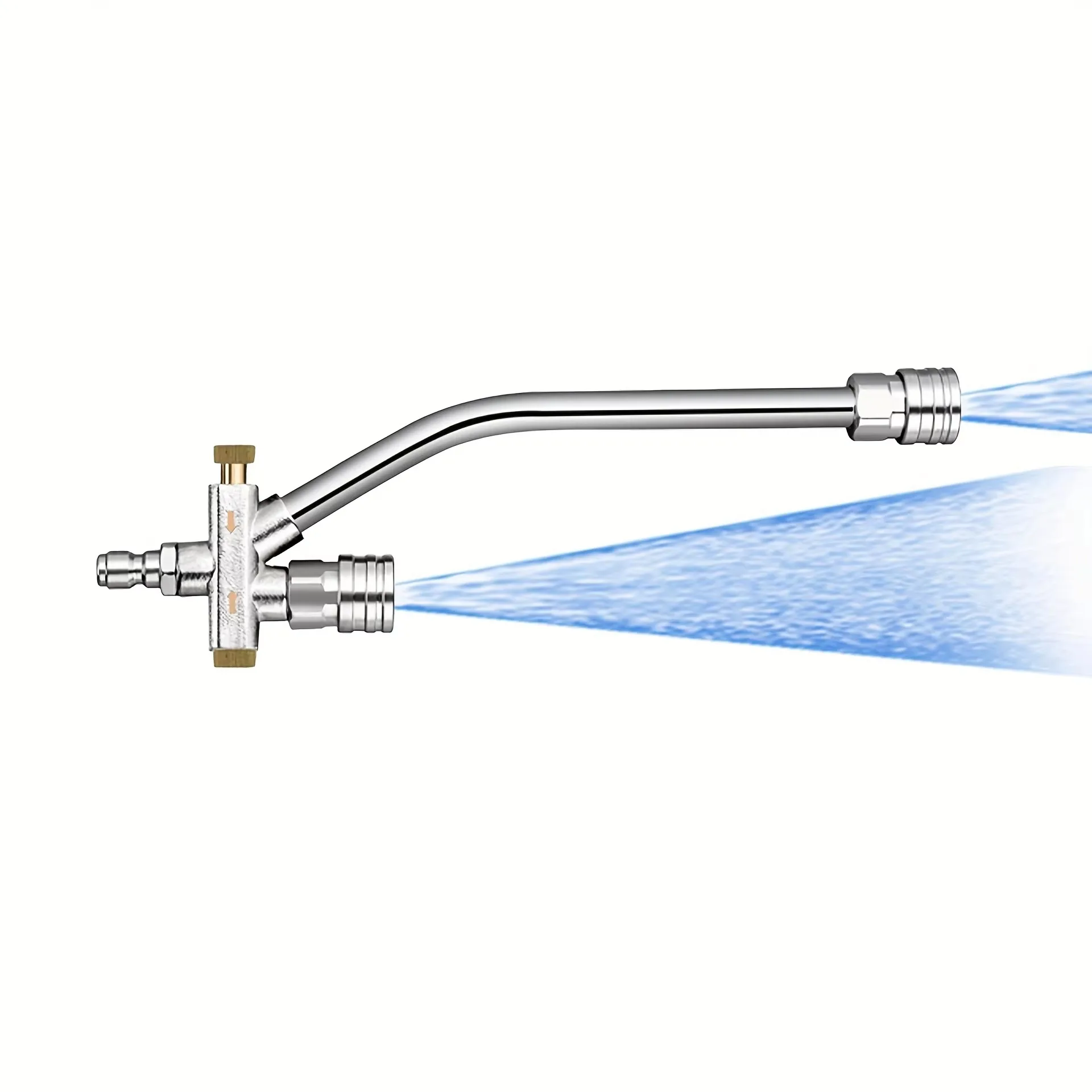 1 Packung 2-in-1 Doppeldüsen-Adapter für Hochdruckreiniger, 1/4 Zoll Schnellanschluss Schaumkanonen-Adapter, Sprühen Sie Schaum und Wasser gleichzeitig – Detail 7