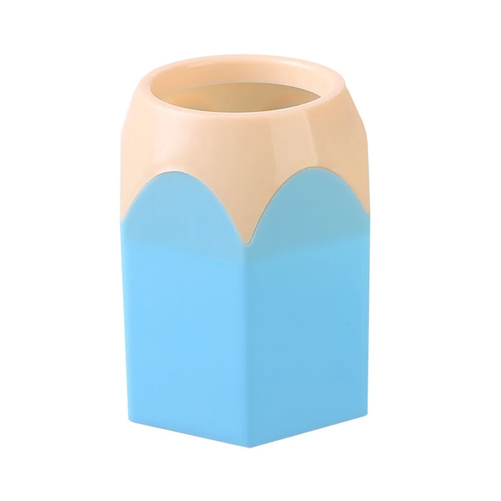 Pen Holder Student Office Study Stationery Desktop Large Capacity Storage Bucket Large Pencil Head Colour Contrast