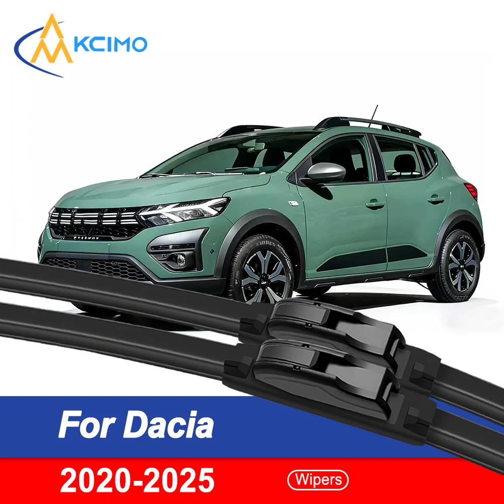 

2PCS Frameless Wiper Blades for Dacia Logan LJI 2020–2025 – Flat Beam, Silent, All-Season, OEM Fit