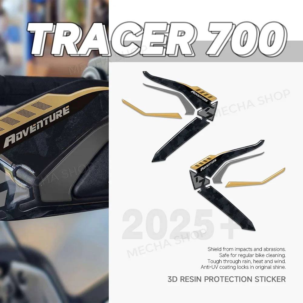 For Tenere 700 T700 Hand Guard Fairing Sticker Kit Sticker 2025- Motorcycle Accessories 3D Epoxy Resin Protective