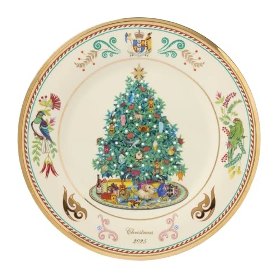 

897906 2025 Деревья вокруг света Тарелка Новая Зеландия Рождественские тарелки Посуда