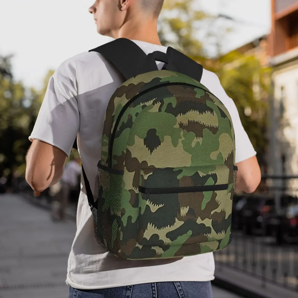 TAZ 90 Swiss Camo Military Tactical Gear Army Camouflage Backpack Student BookBag Children School Bag Computer Shoulder Bags