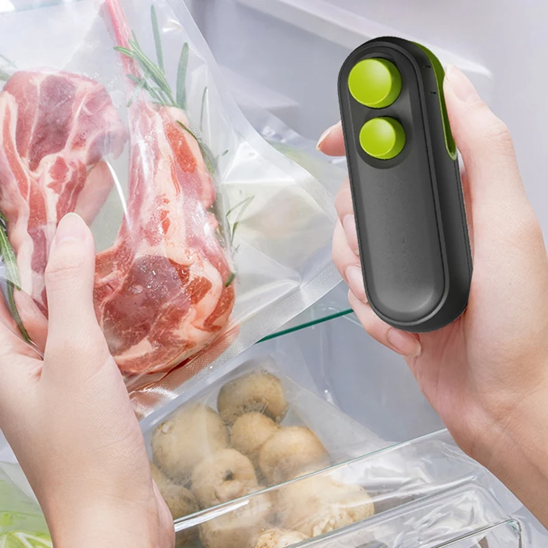 2 In 1 Mini Bag Sealer For Sealing And Cutting Portable Rechargeable Handheld Vacuum Food Sealer Bag Sealing Machine