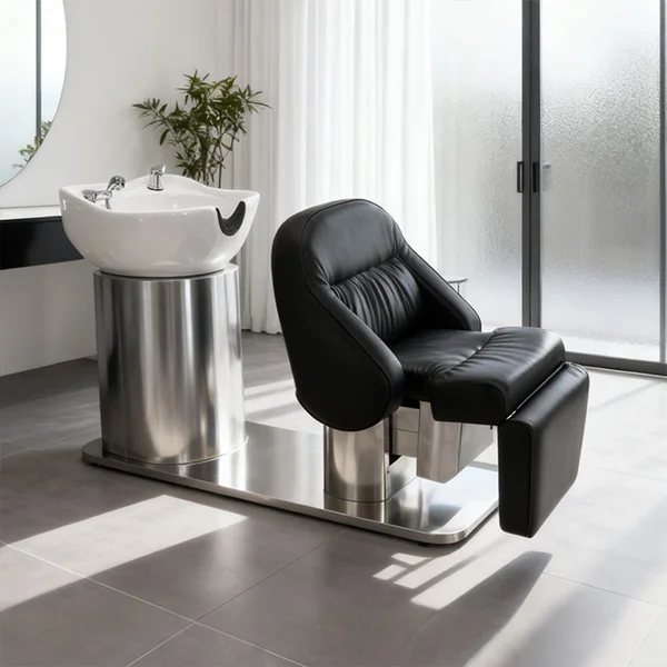 

XFMC Лидер продаж, электрический шампунь, кресло-подъемник, вращающаяся массажная кровать для шампуня, встроенная кровать для шампуня из нержавеющей стали