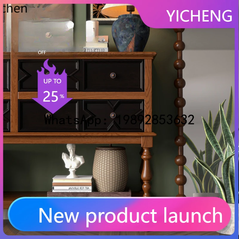 

W7- living room aisle antique chest cabinet, porch cabinet, partition cabinet, foyer against the wall storage table retro