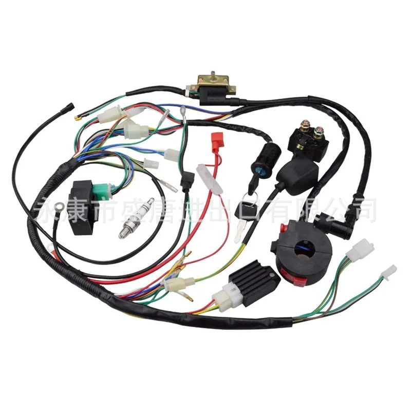 

Complete Electrical Wiring Harness Rectifier Cdi Solenoid Valve Spark Plug Adapted to Cross off-Road Vehicle