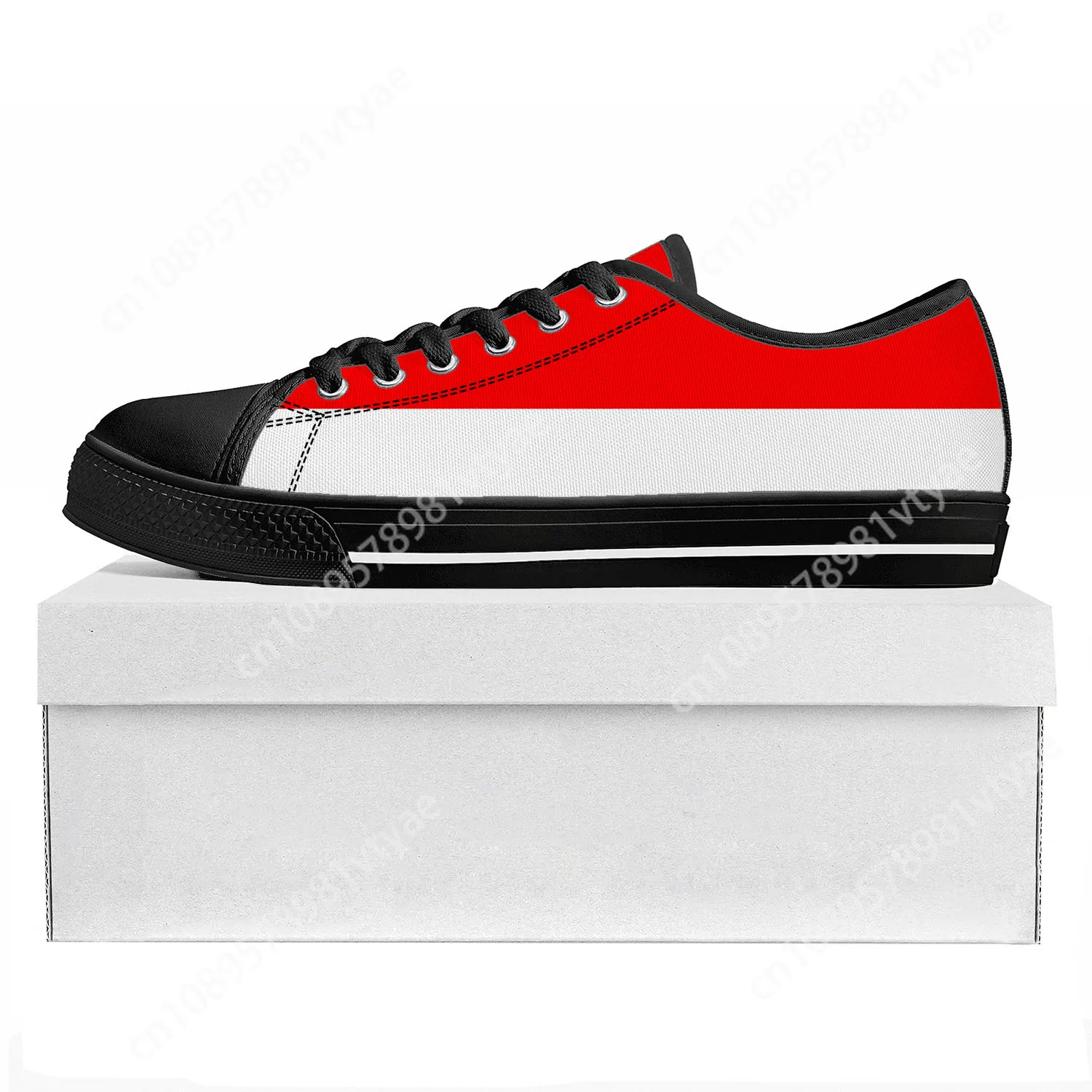 

Indonesia Flag Low Top High Quality Sneakers Mens Womens Teenager Canvas Sneaker Prode Casual Couple Shoes Custom Shoe