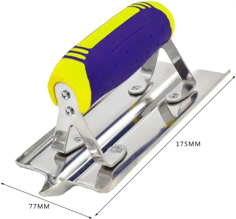 2 قطعة مجموعة أدوات الخرسانة الفولاذ المقاوم للصدأ المقلم اليد الخرساني وحده الجص الجص الاسمنت التشطيب مجموعة أدوات