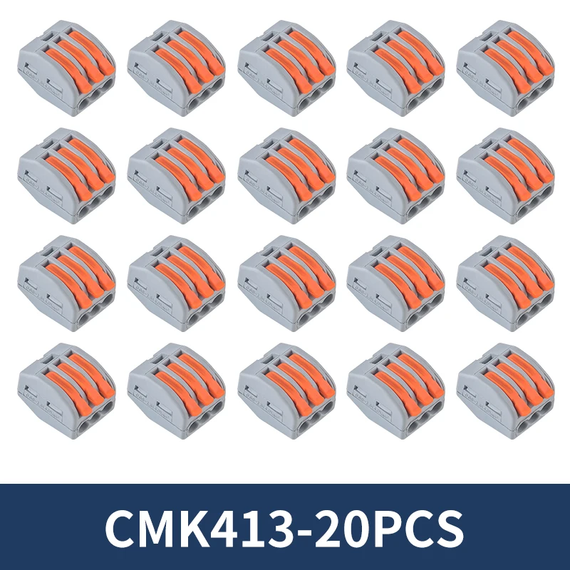 10/20 stuks Quick Push-in hendel draadconnector splitsen compacte terminal 2 3 4 5 poorten snelle en stabiele verbinding eenvoudige installatie