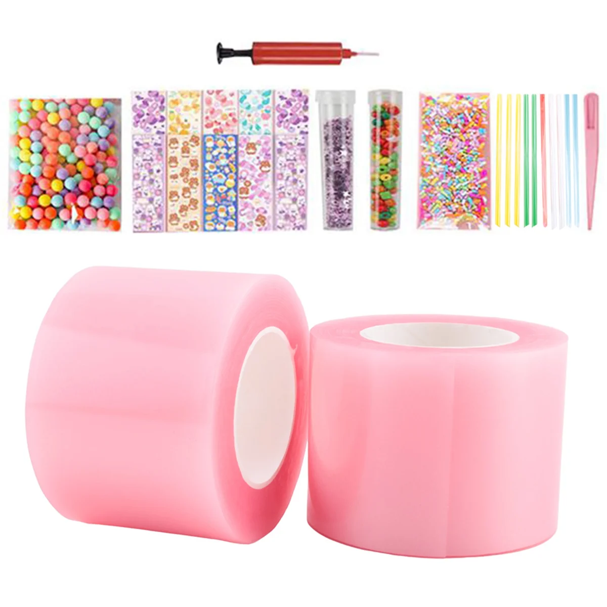 Pet Nano Glue Kneading Music Blowing Bubble Full Set of Nano Tape Double-Sided Paste Blowing Bubble Decompression Toy B