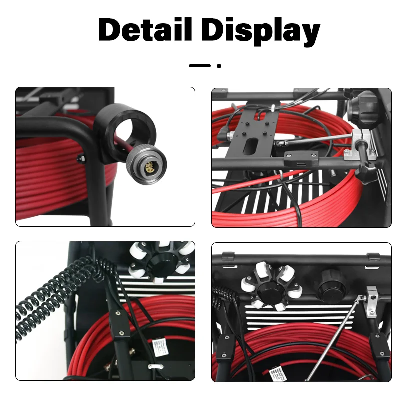 1080P Borescope 512 HZ V9 Drain Inspection Sewer Camera with Locator 13-inch Auto-levelling Industrial 33mmx78mm Camera Head AA