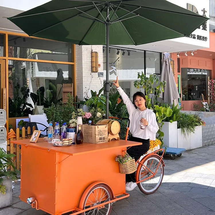 Night market snack truck stall truck three-wheeled stall food commercial street scenic spot sales cart breakfast