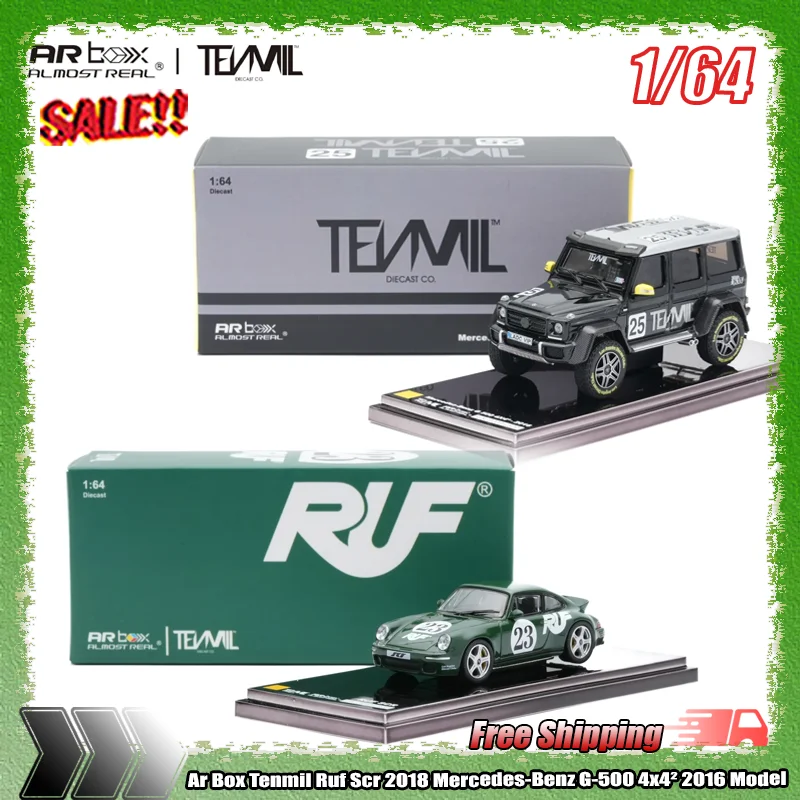 

Ar Box Tenmil 1:64 Ruf Scr 2018 Mercedes-Benz G-500 4x42 2016 Модель 2025 Cte Выставка Ограниченная миниатюрная литая под давлением модель из сплава