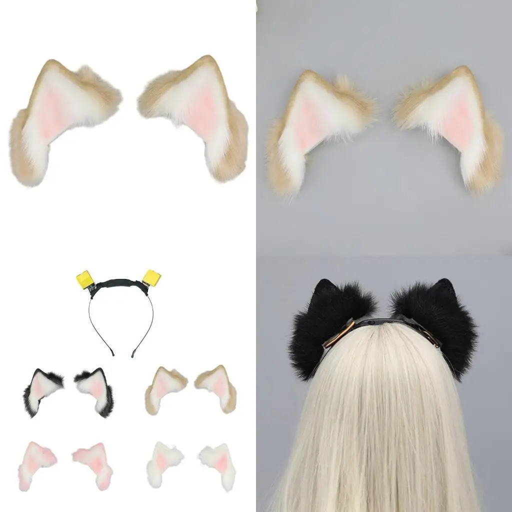 

R1WE Artificial Ear Headband Costume Durable Material for Comfortable Wear