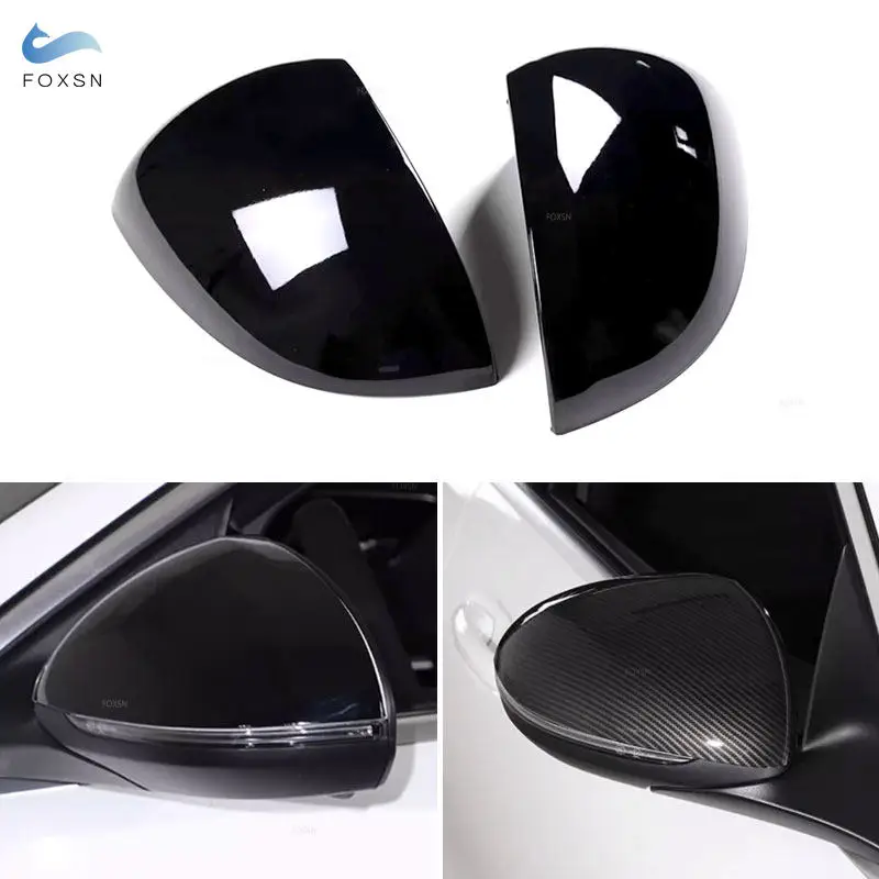 

Наружная крышка зеркала заднего вида автомобиля для Mercedes Benz C Class W206 2022 C200 C300 C260 ABS глянцевая черная/углеродная текстура отделки