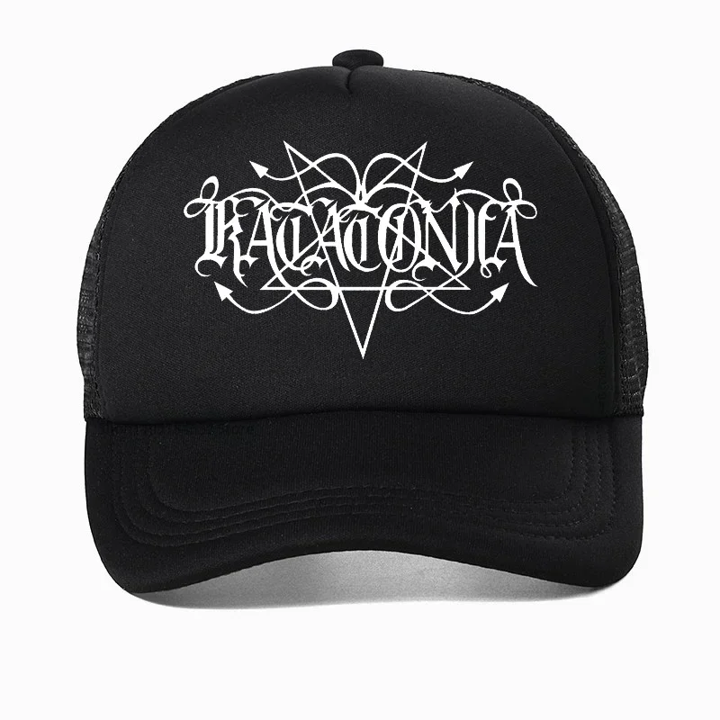 

Katatonia Dead End Kings Men Baseball cap fashion Swedish Metal Band Katatonia hat cool Summer Mesh Trucker Caps Gorras