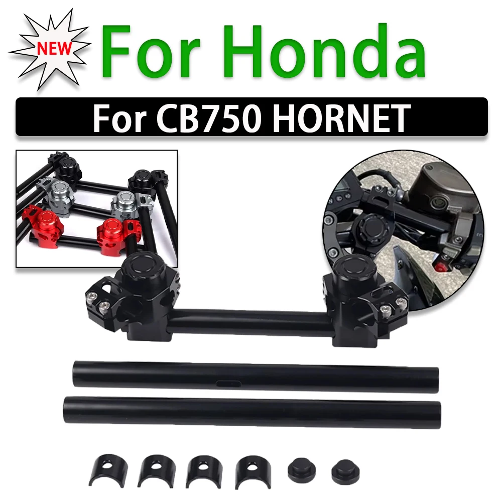 

Motorcycle Accessories New Fork Riser Clipon Split Handlebar Handle Steering Cross Bar For HONDA CB750 HORNET CB 750 CB HORNET