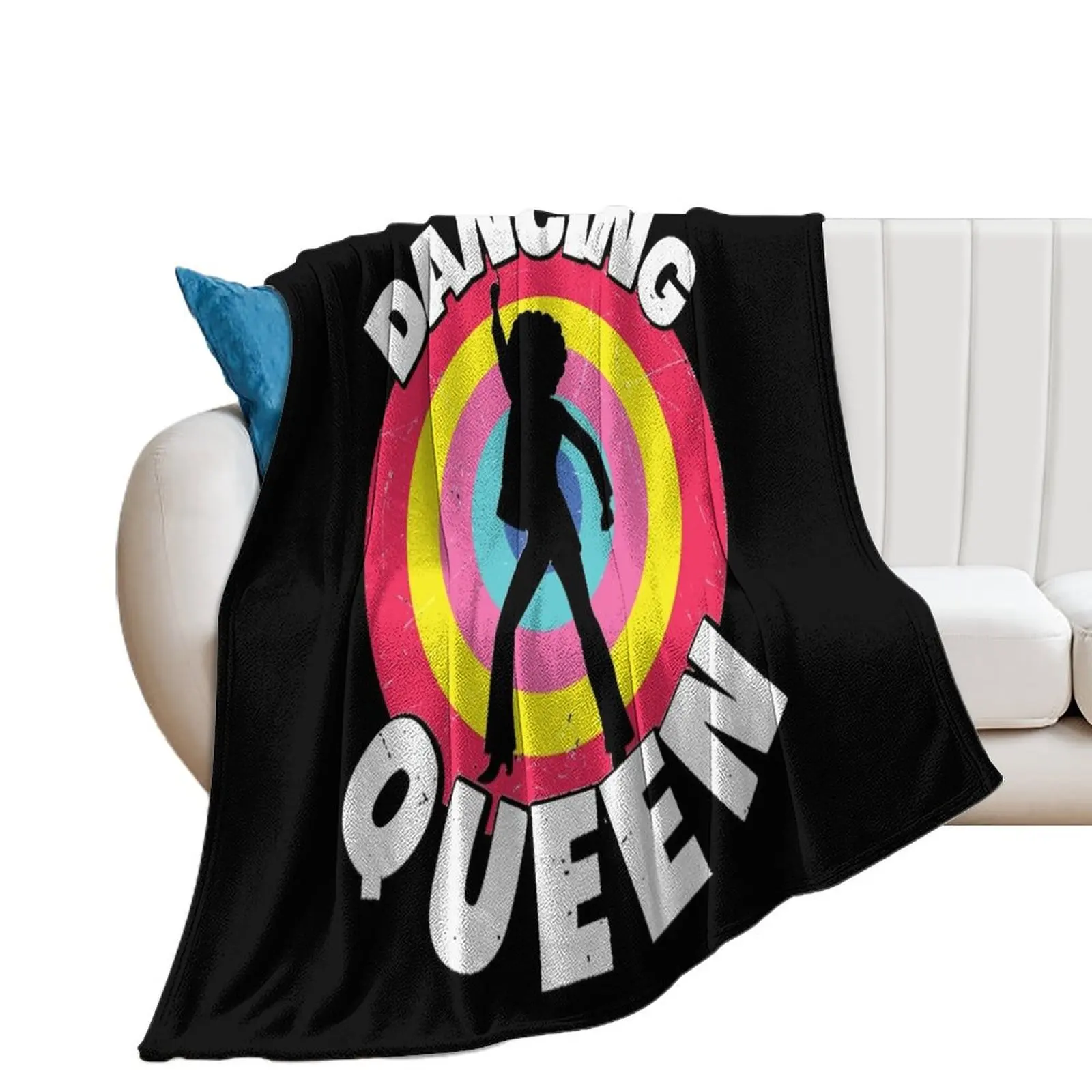 Dancing-Queen-Roller-Disco-Outfit-Essential-T-Shirt Throw Blanket Warm Thermals For Travel Kid'S Blankets