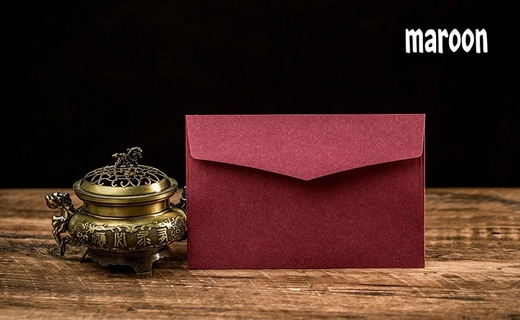 20 Stück große Western-Umschläge C5 – verdickte einfarbige Umschläge für Einladungen, Grußkarten, Hochzeitsumschläge, Geschenkumschläge – Detail 3