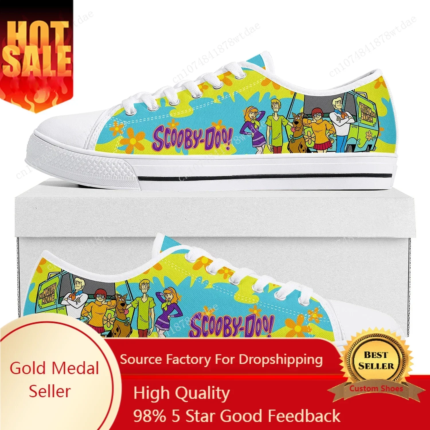 Cheech And Chong With S-Scoobys Smoke Low Top Sneakers Womens Mens Teenager High Quality Canvas Sneaker Couple Custom Made Shoes