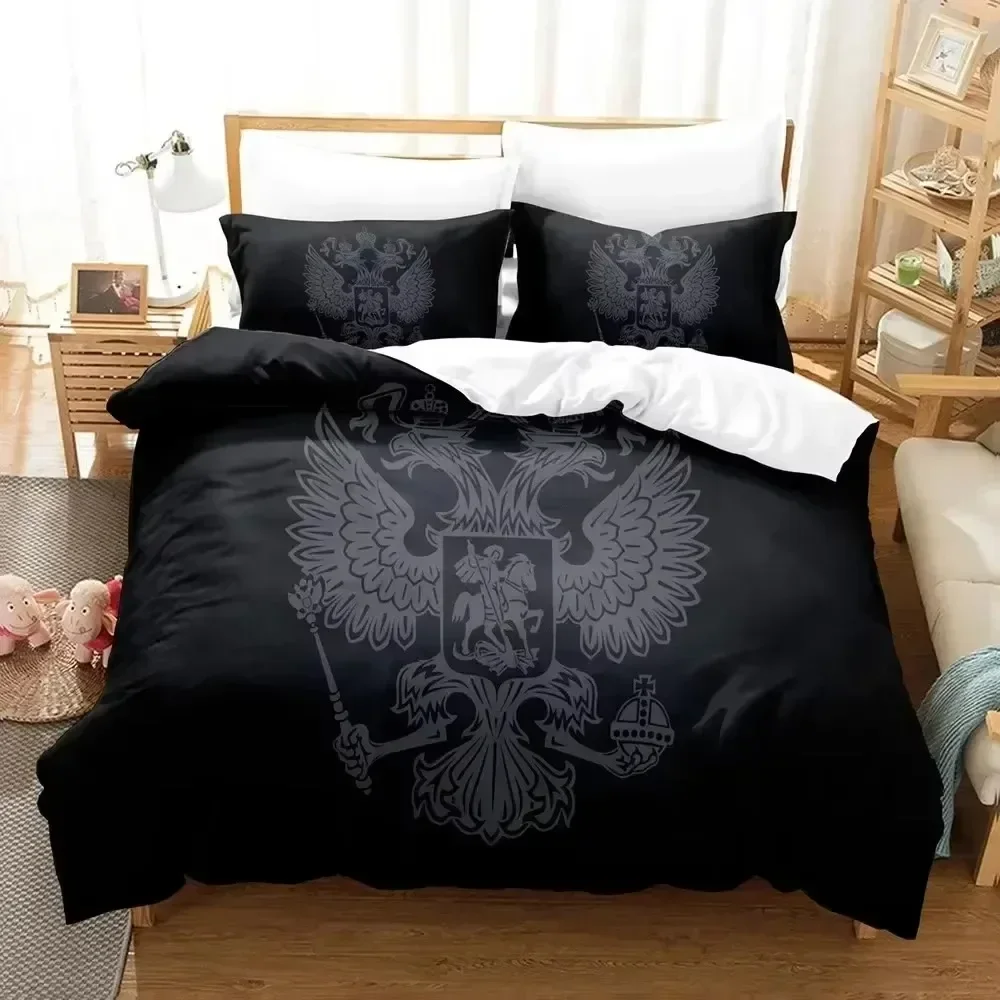 3D Print Russian Flag State Insignia 3D Duvet Cover Bedding Set Comforter Linen Pillowcases Home Decor Single Double King Queen