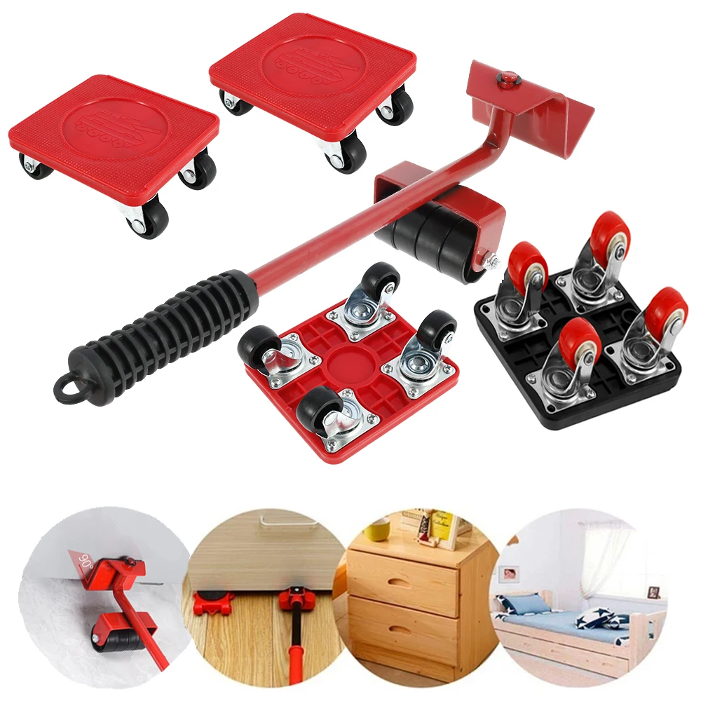 Heavy Duty Furniture Lifter Furniture Moving Transport Roller Set Heavy Duty Lifter Hand Transport Tool Sofa Mover Roller Wheels