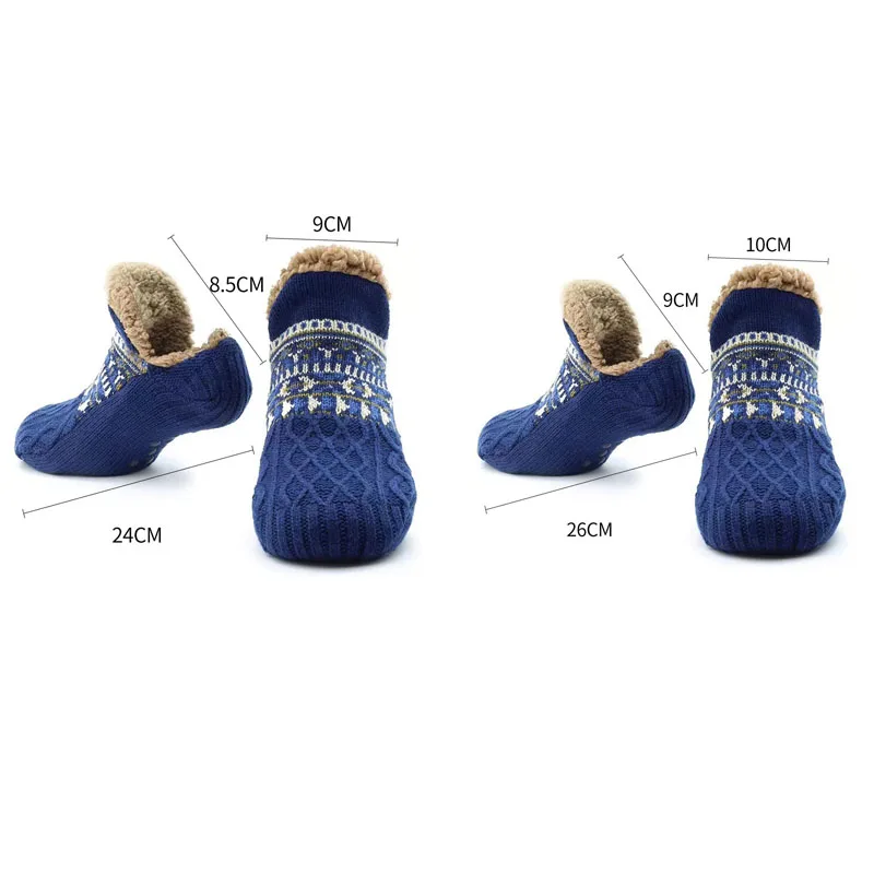 Fall and Winter Floor Socks Home Warm Women Men Socks Snow Socks Sleep Carpet Socks Slippers Socks Men Non-slip Yoga Socks 2024