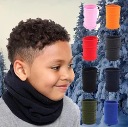 Sciarpe per bambini invernali stile tubo Sciarpe per bambini Bandana Copricapo Sciarpa con coulisse regolabile Copri collo caldo multifunzionale Scalda orecchie