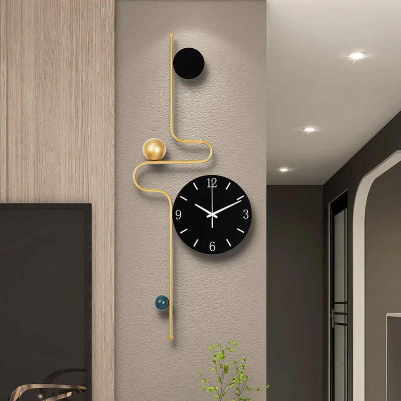 Design European Wall Clocks Aesthetic Metal Interior Design Fashion Wall Clocks Mechanic Modern Reloj De Arena Minimalist Decor