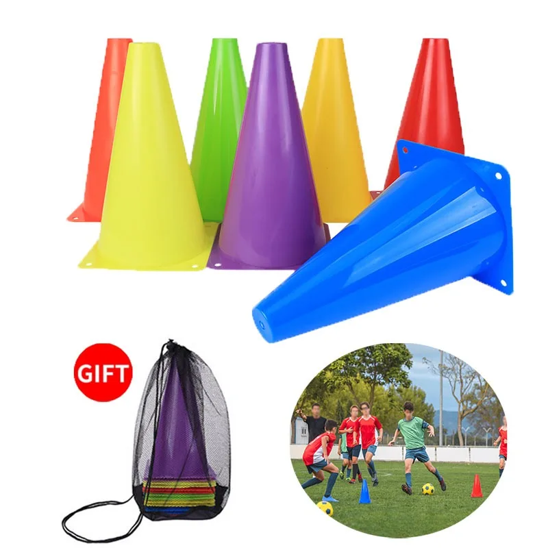 

5Pcs 23cm Football Training Sign Bucket Pressure Resistant Cones Marker Discs Outdoor Basketball Training Sports Accessories