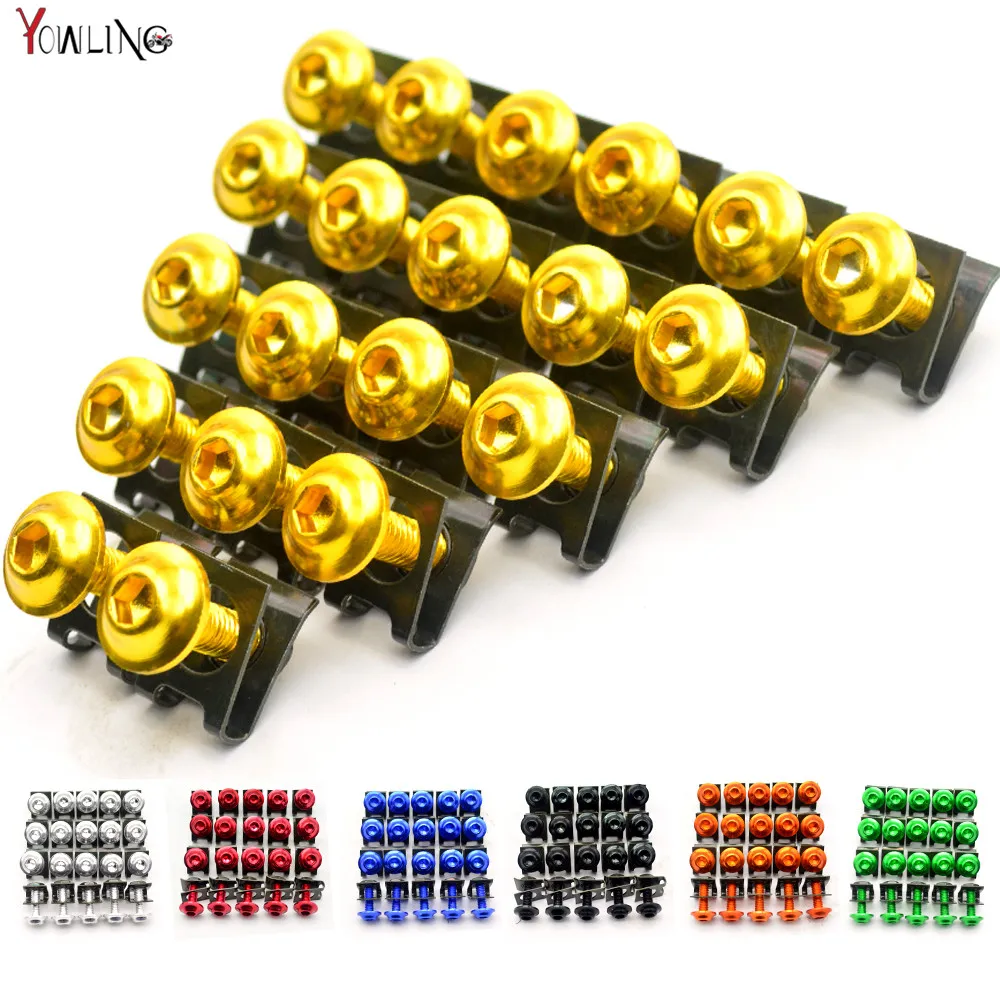 

20pcs CNC Motorcycle Accessories Fairing Body Work Bolts Screw for Yamaha YZF-1000 YZF600 R1 R6 R3 R25 Tmax T-MAX 500 530 Moto
