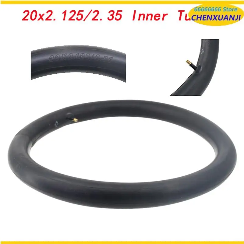 1/2 Stück Fahrradschlauch 20x2.125/2.35 aus Gummi für 20-Zoll-Fahrradreifen, BMX-Fahrradschlauch
