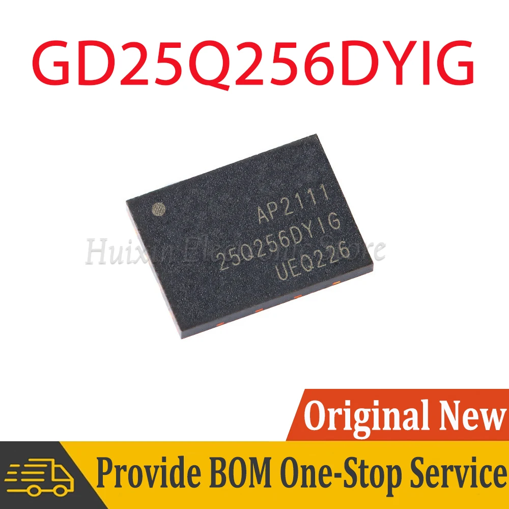 

1-5pcs GD25Q256DYIG GD25Q256 25Q256 WSON-8 WSON8 256M bit 3.3V Serial Flash Memory Chip IC New Original