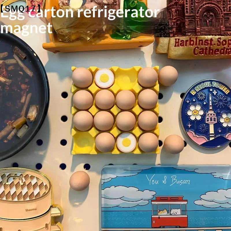 Eggs Creative Cooking Magnetic Refrigerator Message Sticker Note Holder Board Stickers Fridge Magnets 1PC【SMQ】