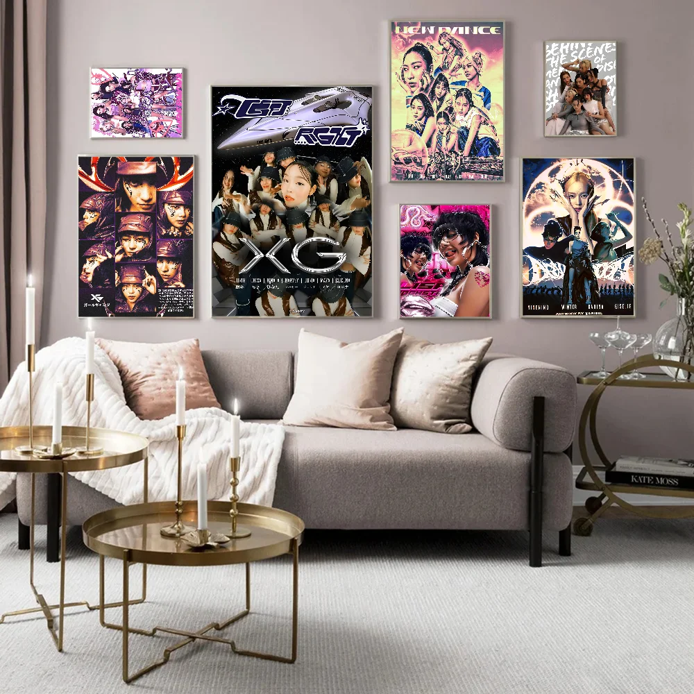 Kpop X-Xg Good Quality Prints and Posters Waterproof Paper Sticker Coffee House Bar Posters Wall Stickers