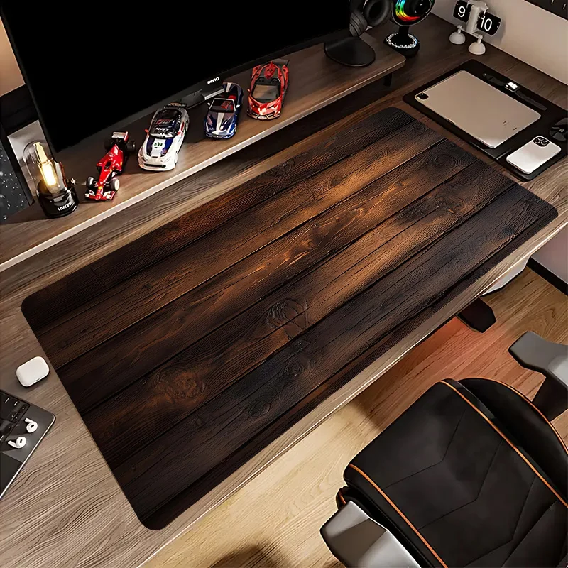 Large Wood Grain Mouse Pad Washable Desk Mat for Gaming & Office, Ergonomic Design with Stylish Home Decor,  Mouse Pads for Desk