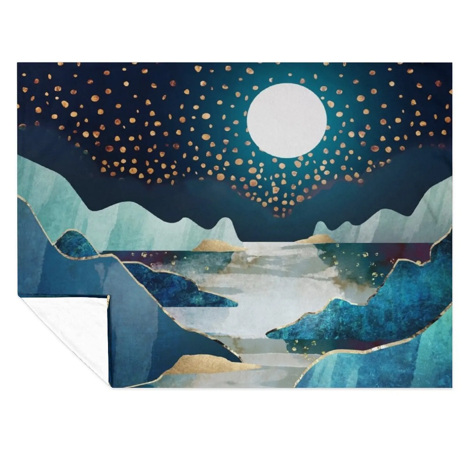 

Moon Glow Throw Blanket Warm Multi-Purpose manga Moving Blankets