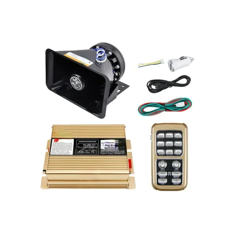 

Bestselling Car Engineering Vehicle Alarm Car Megaphone 12V Multi-Tone Speaker Wireless Rescue Propaganda Host Modification