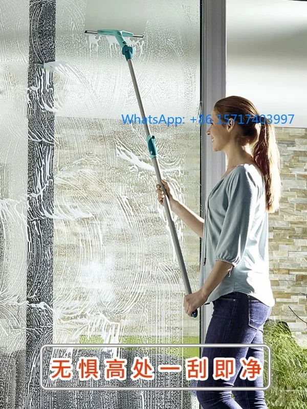 

Немецкие бытовые дворники с вращающимися головками для чистки и мытья зеркал в ванной комнате с регулируемыми стержнями