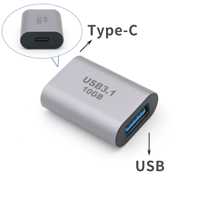 

1PCS 10GB OTG Full-featured Converter USB3.1 to Type-C For Phones Laptops Audio Hard Drive Boxes Power Banks Adapter Connectors