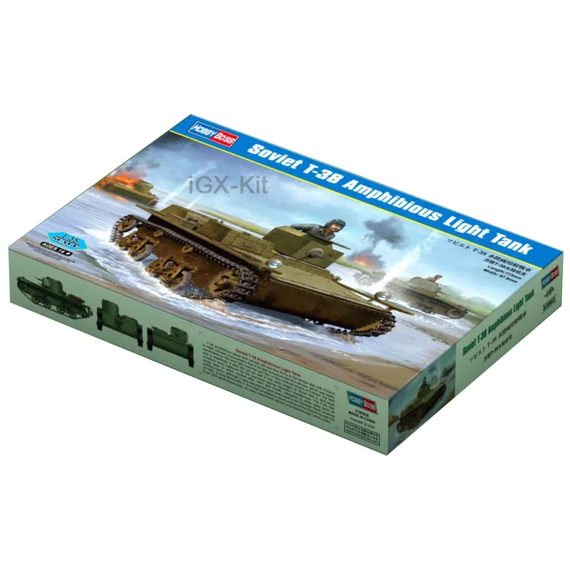 Hobbyboss 83865 1/35 Scale Soviet T38  T-38 Amphibious Light Tank Vehicle Hobby Craft Toy Plastic Model Building Kit