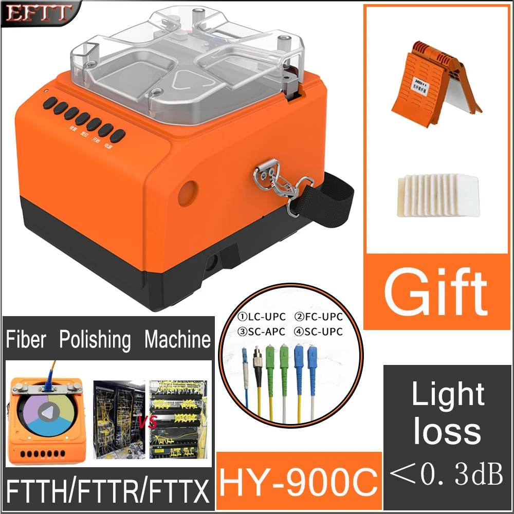 

Fiber Optic Polisher Patch Cord Cable Connector Polisher Precision Grinding Grinder Enhanced Accuracy Repair Polishing Machine