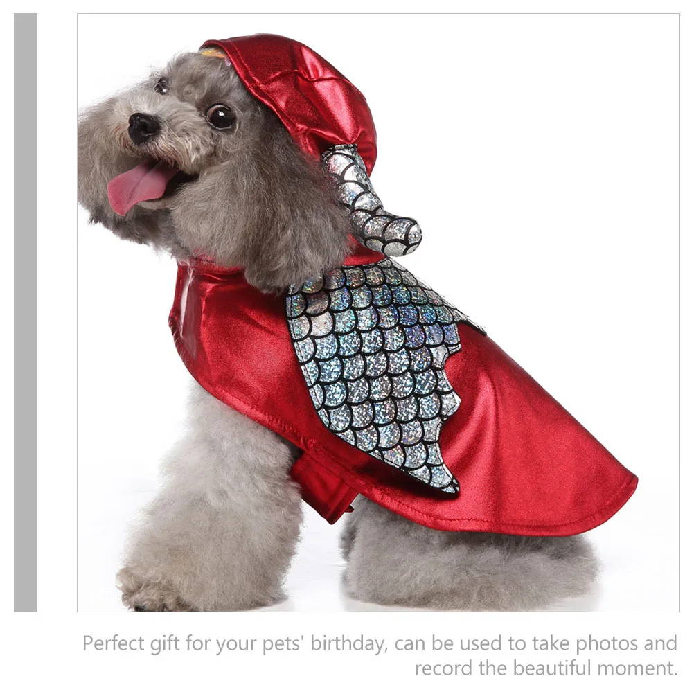 

Lovely Dog Costume Portable Pet Clothes Comfortable Puppy Outfit for Festival Party Cosplay Bright Colors Skin-Friendly