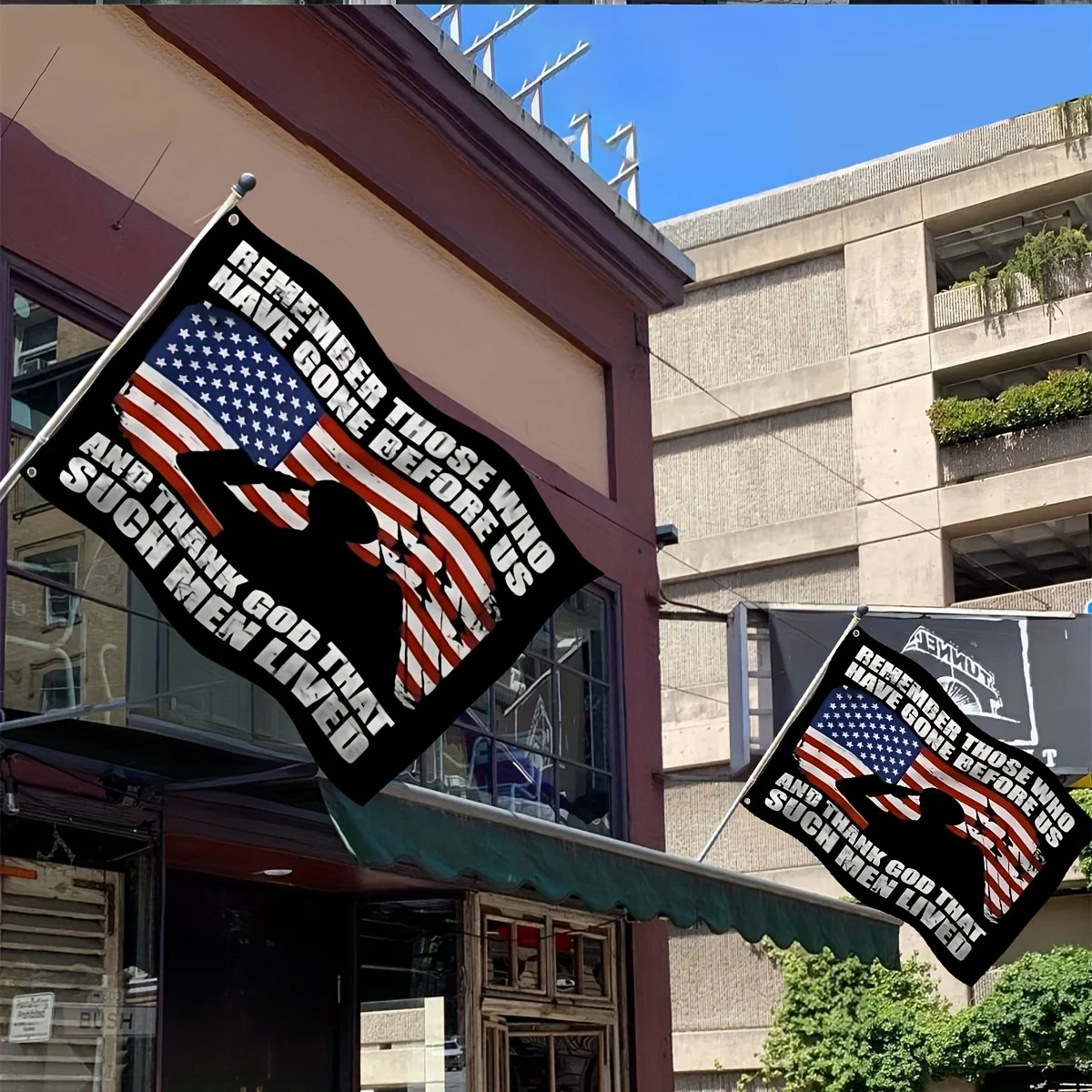 Remember Those Who Gone Before Us Veteran Garden Flag Military Memorial Outdoor Decor