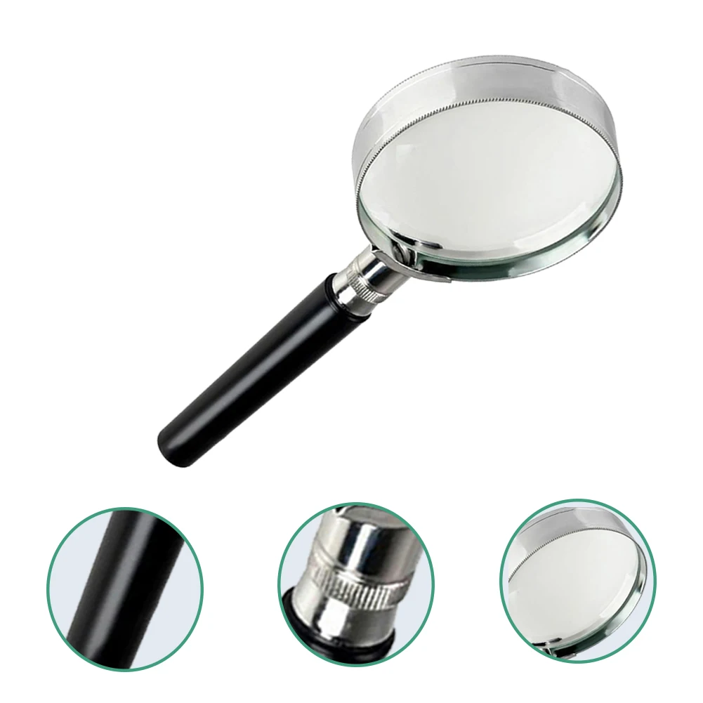 5X Magnifying Glass For Kids Seniors Handheld Reading Magnifier 60mm 75mm 90mm 100mm Magnifying Lens For Reading