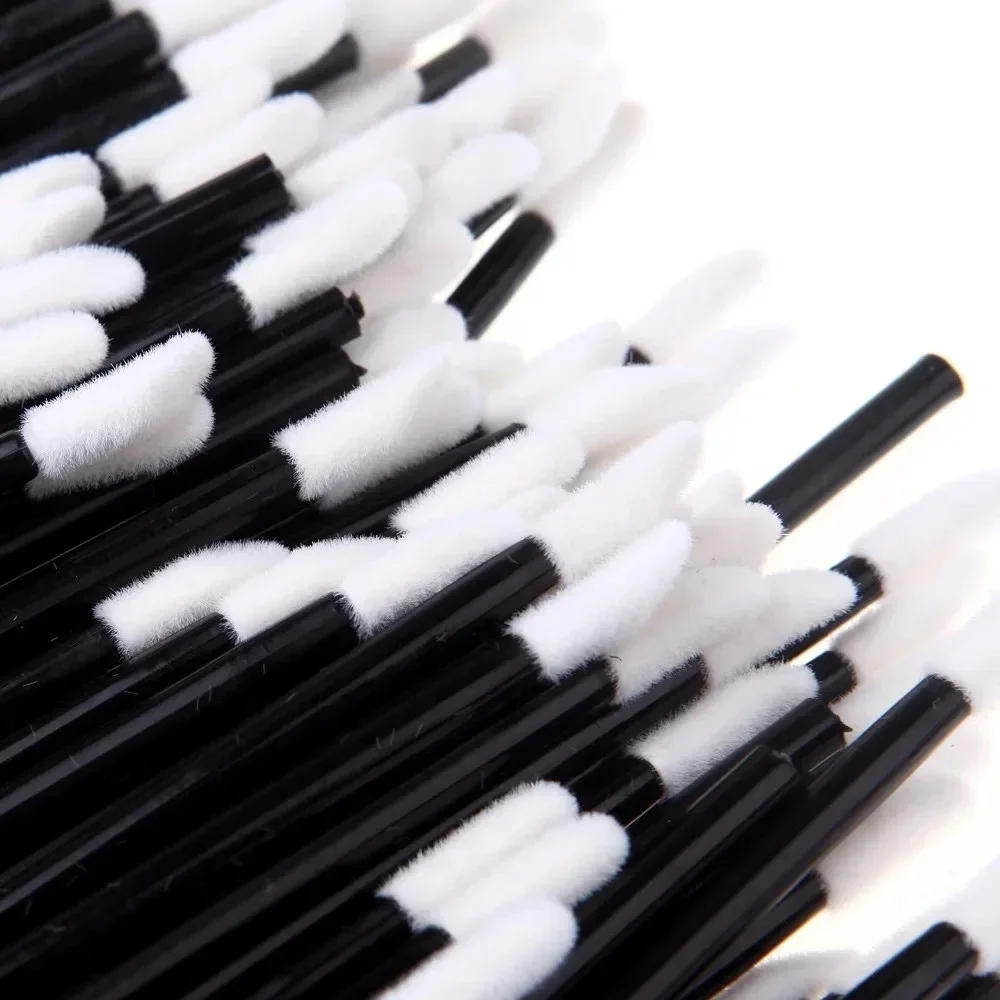 50/100 Pcs Disposable Lip Lint Free Applicators Lipstick Testers Wands Applicators Eyeshadow Gloss Makeup Brushes view 2