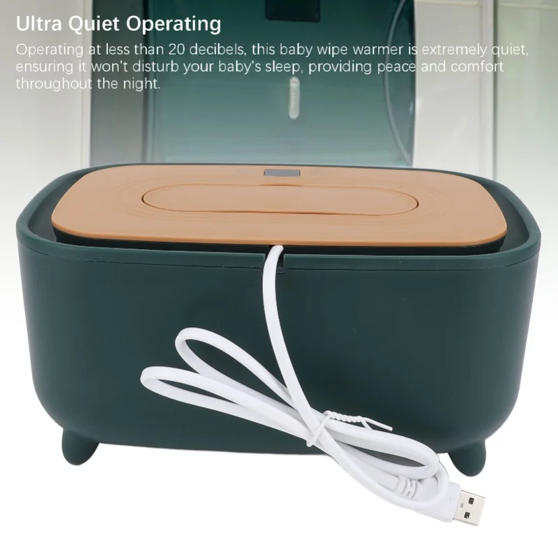 Adjustable Baby Wipe Warmer USB Quiet Portable 16 Modes Wet Wipe Dispenser for Car Baby Shower Gift