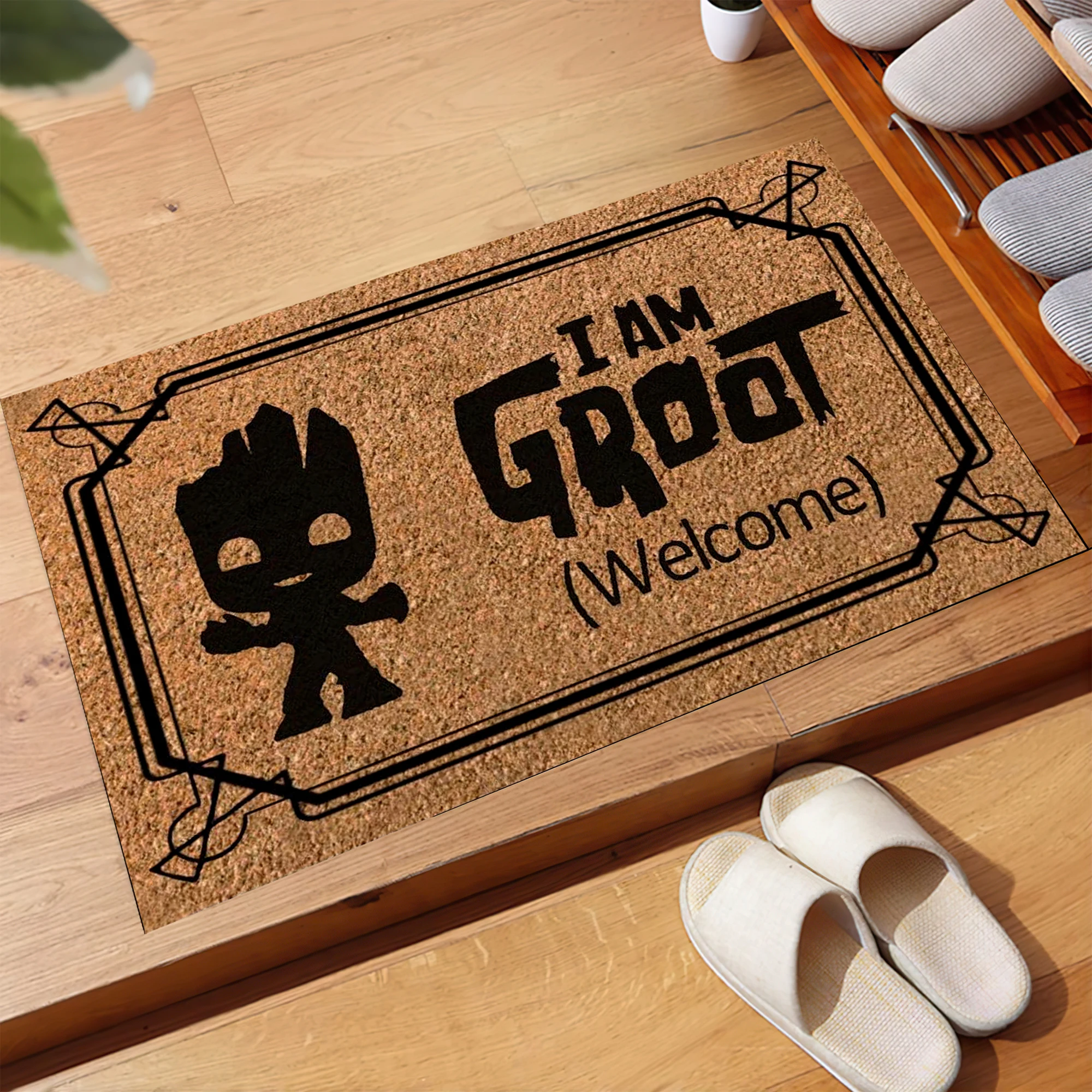 I Am Groot Welcome Doormat Non slip Rubber Backing Outdoor Entrance Floor Mat Decorative Rugs Welcome Mat Entryway