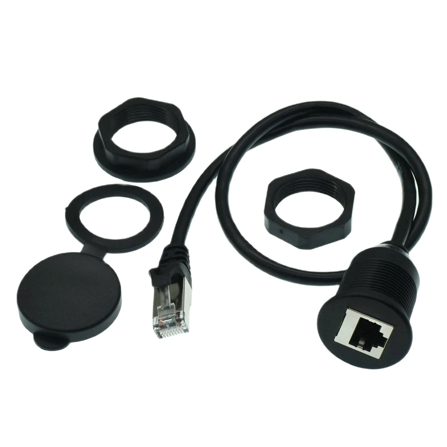 RJ45 Ethernet LAN Wire Waterproof Terminal Connector Quickly Connected shield RJ 45 Cable Cord Sealed Retardant Junction Boxes